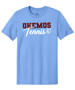 Custom Printed Apparel | Adult Unisex Custom T-shirt - Black Nike | Okemos Tennis - Okemos Tennis - 19219