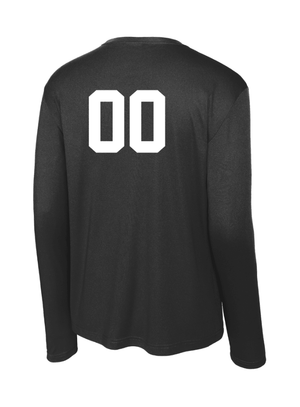 Custom Printed Apparel | Adult Unisex Custom T-Shirt - Black Performance Long Sleeve | LA Dragons - LA Dragons - 19284