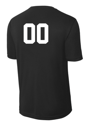 Custom Printed Apparel | Adult Unisex Custom T-Shirt - Black Performance Short Sleeve | LA Dragons - LA Dragons - 19284