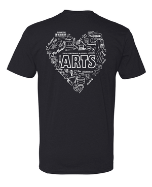 Custom Printed Apparel | Adult Unisex Custom T-Shirt - Black | Portland 50th Arts Fest - 50th Arts Fest - 18859