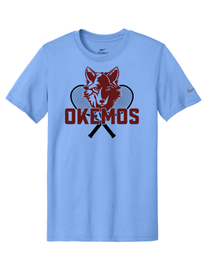 Custom Printed Apparel | Adult Unisex Custom T-Shirt - Blue Nike | Okemos Tennis - Okemos Tennis - 19219
