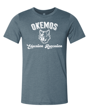 Custom Printed Apparel | Adult Unisex Custom T-Shirt - Blue | Okemos Staff - Okemos Staff S26 - 19087