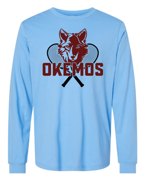 Custom Printed Apparel | Adult Unisex Custom T-Shirt - Carolina Blue | Okemos Tennis - Okemos Tennis - 19219
