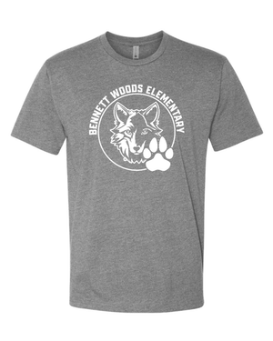 Custom Printed Apparel | Adult Unisex Custom T-Shirt - Class Colors | Bennett Woods Elementary - Bennett Woods - 19184