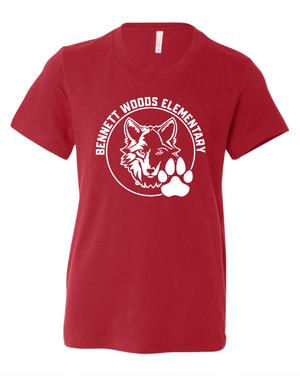 Custom Printed Apparel | Adult Unisex Custom T-Shirt - Class Colors | Bennett Woods Elementary - Bennett Woods - 19184