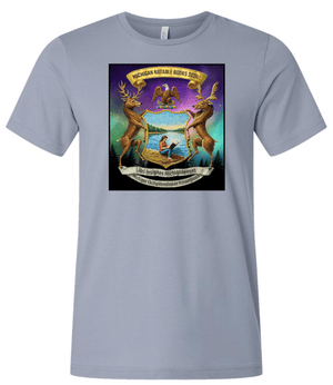 Custom Printed Apparel | Adult Unisex Custom T-Shirt - Foundation's Design | Michigan Notable Books Apparel - MNB - 19271