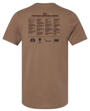 Custom Printed Apparel | Adult Unisex Custom T-Shirt - Foundation's Design | Michigan Notable Books Apparel - MNB - 19271