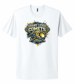 Custom Printed Apparel | Adult Unisex Custom T-Shirt | Grand Ledge Lacrosse - GL Lacrosse - 19166