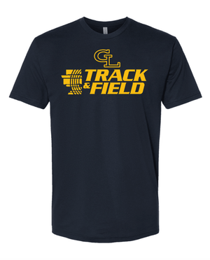 Custom Printed Apparel | Adult Unisex Custom T-Shirt | Grand Ledge Track & Field - GL T&F 26 - 19005