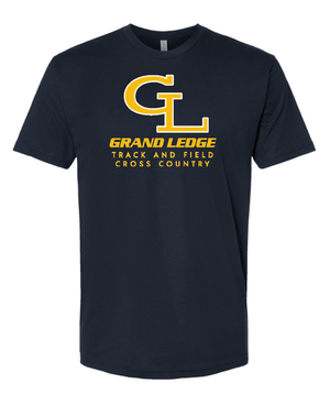 Custom Printed Apparel | Adult Unisex Custom T-Shirt | Grand Ledge Track & Field - GL T&F 26 - 19005