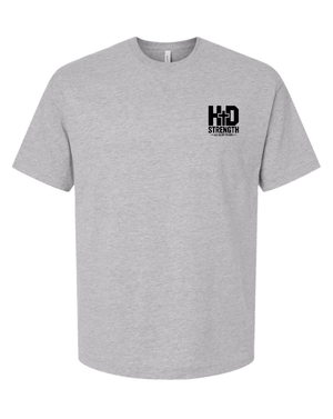 Custom Printed Apparel | Adult Unisex Custom T-Shirt - Grey Heavyweight Fit | HD Strength - HD Strength - 19131