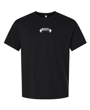 Custom Printed Apparel | Adult Unisex Custom T-Shirt - Heavyweight | MSU Powerlifting Club - MSU Powerlifting - 19010