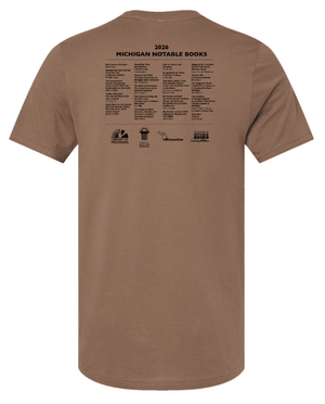 Custom Printed Apparel | Adult Unisex Custom T-Shirt - Library's Design | Michigan Notable Books Apparel - MNB - 19271