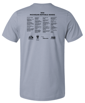 Custom Printed Apparel | Adult Unisex Custom T-Shirt - Library's Design | Michigan Notable Books Apparel - MNB - 19271