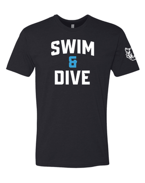 Custom Printed Apparel | Adult Unisex Custom T-Shirt - Logo Design | Okemos Swim & Dive - Okemos Swim - 19007