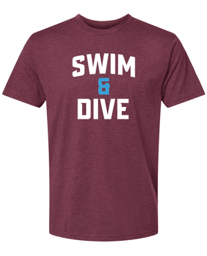 Custom Printed Apparel | Adult Unisex Custom T-Shirt - Logo Design | Okemos Swim & Dive - Okemos Swim - 19007