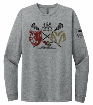 Custom Printed Apparel | Adult Unisex Custom T-Shirt - Long Sleeve | Eli's Project - Mental Health Awareness Lacrosse Game - Eli's Project - 19135