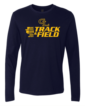 Custom Printed Apparel | Adult Unisex Custom T-Shirt - Long Sleeve | Grand Ledge Track & Field - GL T&F 26 - 19005