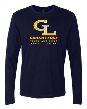 Custom Printed Apparel | Adult Unisex Custom T-Shirt - Long Sleeve | Grand Ledge Track & Field - GL T&F 26 - 19005