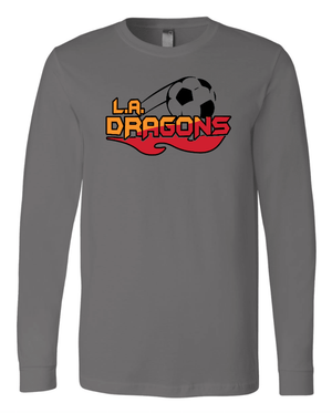 Custom Printed Apparel | Adult Unisex Custom T-Shirt - Long Sleeve | LA Dragons - LA Dragons - 19284