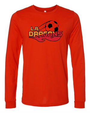 Custom Printed Apparel | Adult Unisex Custom T-Shirt - Long Sleeve | LA Dragons - LA Dragons - 19284