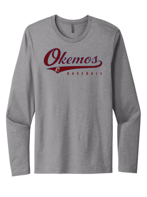 Custom Printed Apparel | Adult Unisex Custom T-Shirt - Long Sleeve | Okemos Baseball - Okemos Baseball 26 R1 - 19118