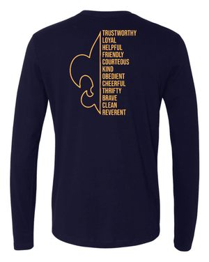 Custom Printed Apparel | Adult Unisex Custom T-Shirt - Long Sleeve | Portland Cub Scouts - Portland Cub Scouts - 19262