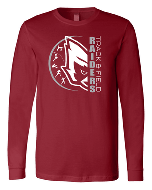 Custom Printed Apparel | Adult Unisex Custom T-Shirt - Long Sleeve | Portland MS Track & Field - Portland MS T&F - 19117