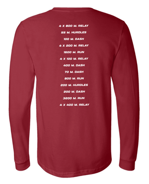 Custom Printed Apparel | Adult Unisex Custom T-Shirt - Long Sleeve | Portland MS Track & Field - Portland MS T&F - 19117
