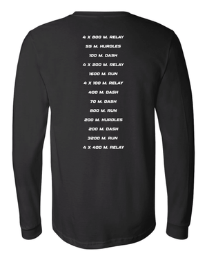 Custom Printed Apparel | Adult Unisex Custom T-Shirt - Long Sleeve | Portland MS Track & Field - Portland MS T&F - 19117