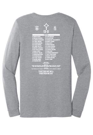 Custom Printed Apparel | Adult Unisex Custom T-Shirt - Long Sleeve | St. Patrick Football - 2025 State Champs - SP Football State Champs - 18873