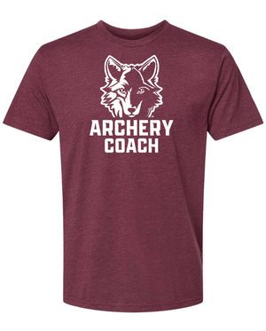 Custom Printed Apparel | Adult Unisex Custom T-Shirt | Okemos Archery Coaches - Okemos Archery Coaches - 19146