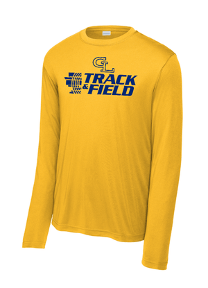 Custom Printed Apparel | Adult Unisex Custom T-Shirt - Performance Long Sleeve | Grand Ledge Track & Field - GL T&F 26 - 19005