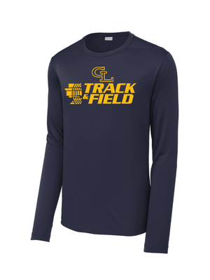 Custom Printed Apparel | Adult Unisex Custom T-Shirt - Performance Long Sleeve | Grand Ledge Track & Field - GL T&F 26 - 19005