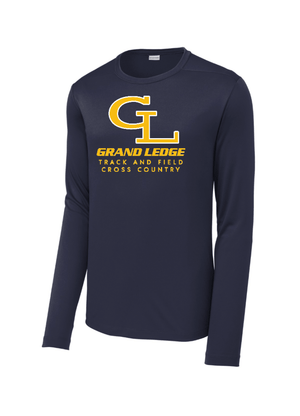 Custom Printed Apparel | Adult Unisex Custom T-Shirt - Performance Long Sleeve | Grand Ledge Track & Field - GL T&F 26 - 19005