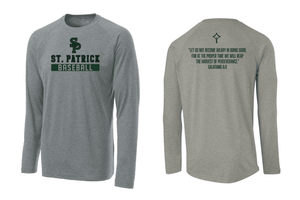 Custom Printed Apparel | Adult Unisex Custom T-Shirt - Performance Long Sleeve | St. Patrick Baseball/Softball - SP Baseball Softball - 19209/19212