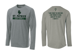 Custom Printed Apparel | Adult Unisex Custom T-Shirt - Performance Long Sleeve | St. Patrick Baseball/Softball - SP Baseball Softball - 19209/19212
