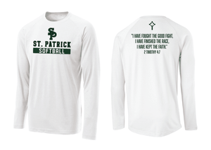 Custom Printed Apparel | Adult Unisex Custom T-Shirt - Performance Long Sleeve | St. Patrick Baseball/Softball - SP Baseball Softball - 19209/19212