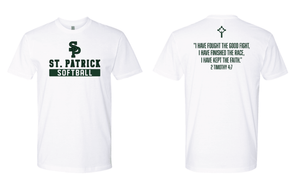 Custom Printed Apparel | Adult Unisex Custom T-Shirt | St. Patrick Baseball/Softball - SP Baseball Softball - 19209/19212