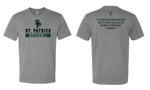 Custom Printed Apparel | Adult Unisex Custom T-Shirt | St. Patrick Baseball/Softball - SP Baseball Softball - 19209/19212