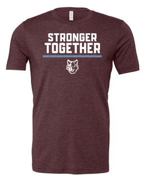 Custom Printed Apparel | Adult Unisex Custom T-Shirt - Stronger Together Design | Okemos Softball - OHS Softball - 19026