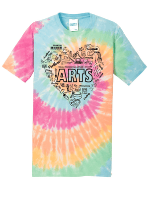Custom Printed Apparel | Adult Unisex Custom T-Shirt - Tie Dye | Portland 50th Arts Fest - 50th Arts Fest - 18859