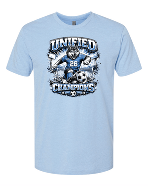 Custom Printed Apparel | Adult Unisex Custom T-Shirt | Unified State Champs - Unified Sports State Champs - 19186
