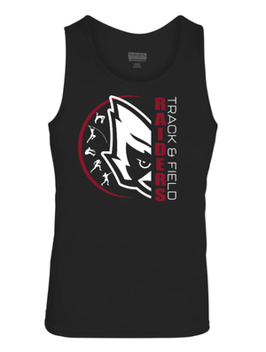 Custom Printed Apparel | Adult Unisex Custom Tank Top - Black | Portland MS Track & Field - Portland MS T&F - 19117