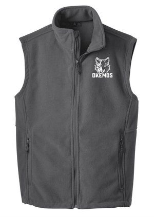 Custom Printed Apparel | Adult Unisex Custom Vest - Grey Fleece | Okemos Staff - Okemos Staff S26 - 19087