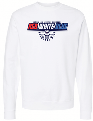 Custom Printed Apparel | Adult Unisex Custom White Crewneck | CAAC Event - Block Letter Design - CAAC Event - 19394