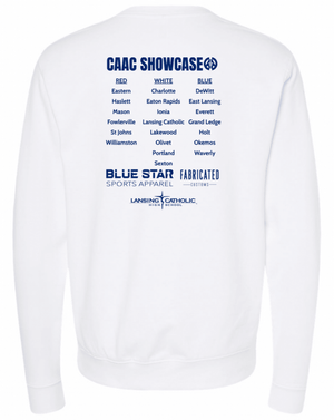 Custom Printed Apparel | Adult Unisex Custom White Crewneck | CAAC Event - Bubble Letter Design - CAAC Event - 19394