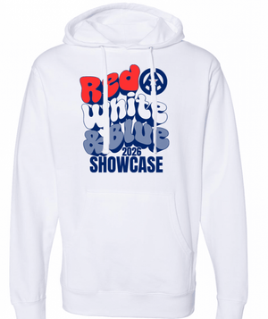 Custom Printed Apparel | Adult Unisex Custom White Hoodie | CAAC Event - Bubble Letter Design - CAAC Event - 19394