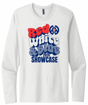 Custom Printed Apparel | Adult Unisex Custom White Long Sleeve T-Shirt | CAAC Event - Bubble Letter Design - CAAC Event - 19394