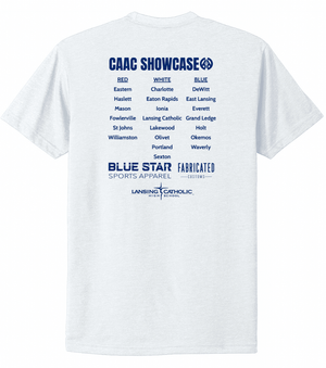 Custom Printed Apparel | Adult Unisex Custom White T-Shirt | CAAC Event - Bubble Letter Design - CAAC Event - 19394
